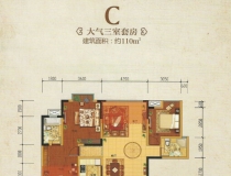 鑫龙湾C户型三室111平米